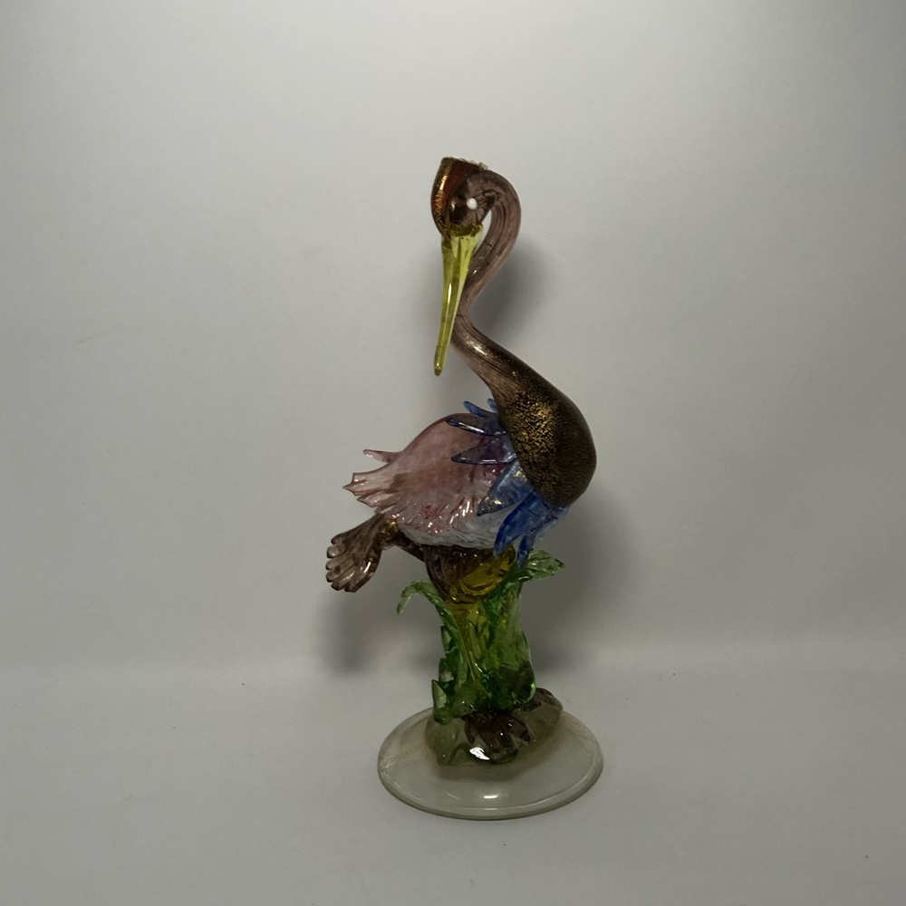 Glassblown Bird Statue